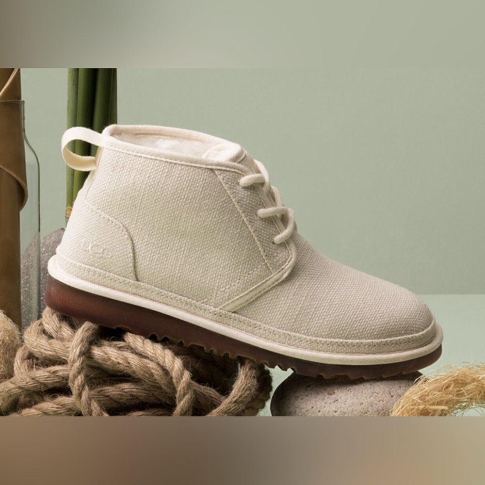 UGG Unisex (6M/8W) Neumel Natural Canvas Chukka Boots - 
Only worn a few times!